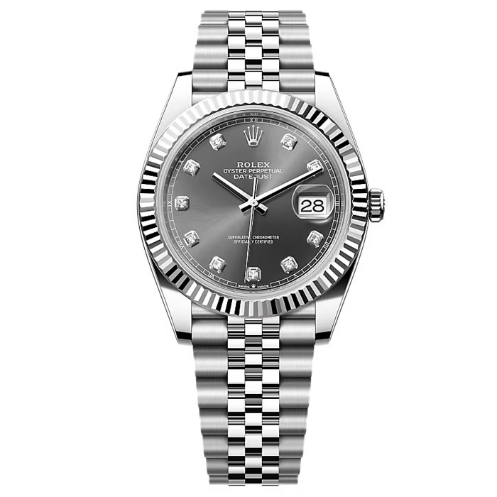 RC | 3235 무브먼트｜41mm l 롤렉스 데이트저스트 10다이아 126334