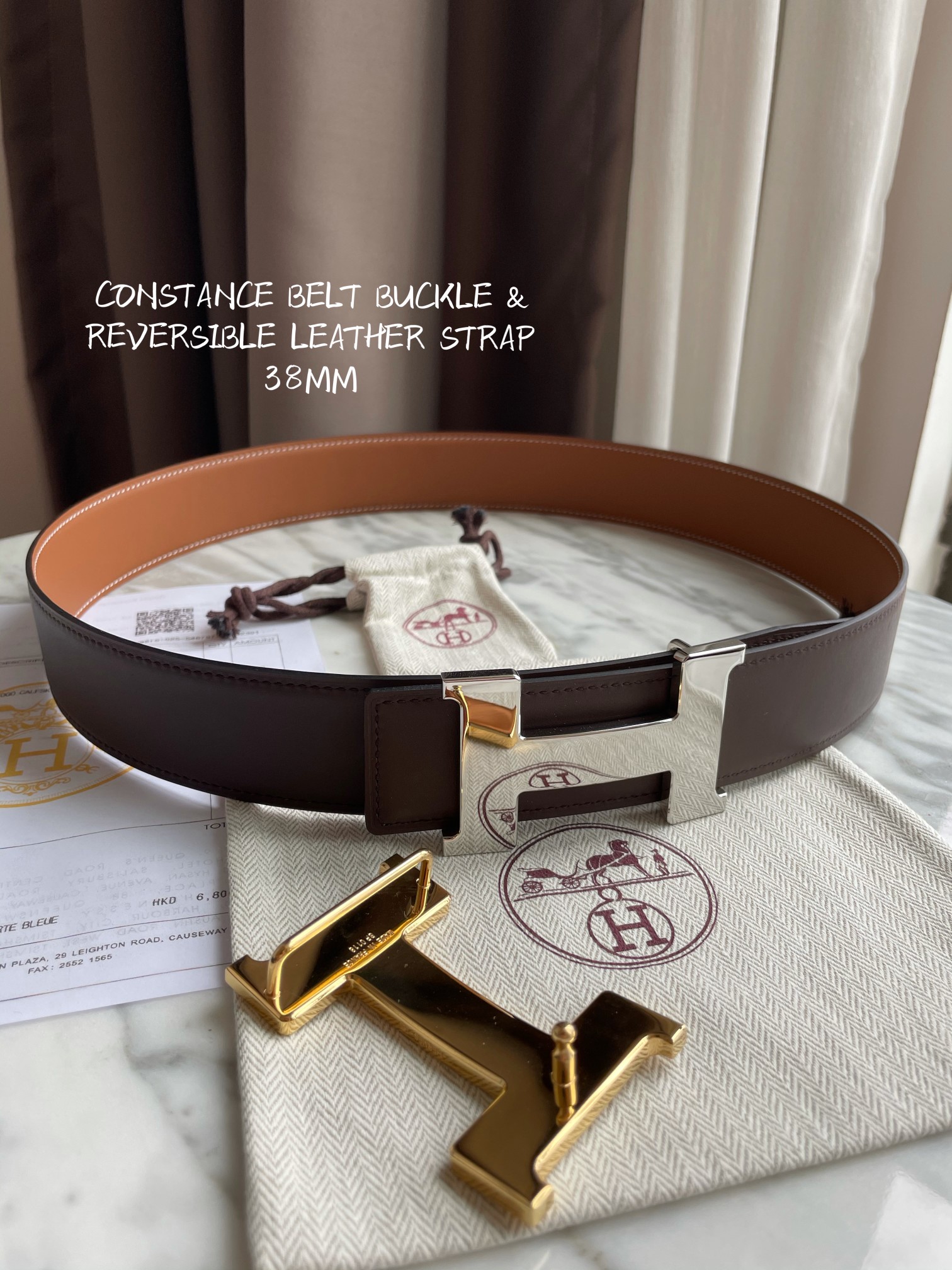 Hermes-CONSTANCE BELT 38mm