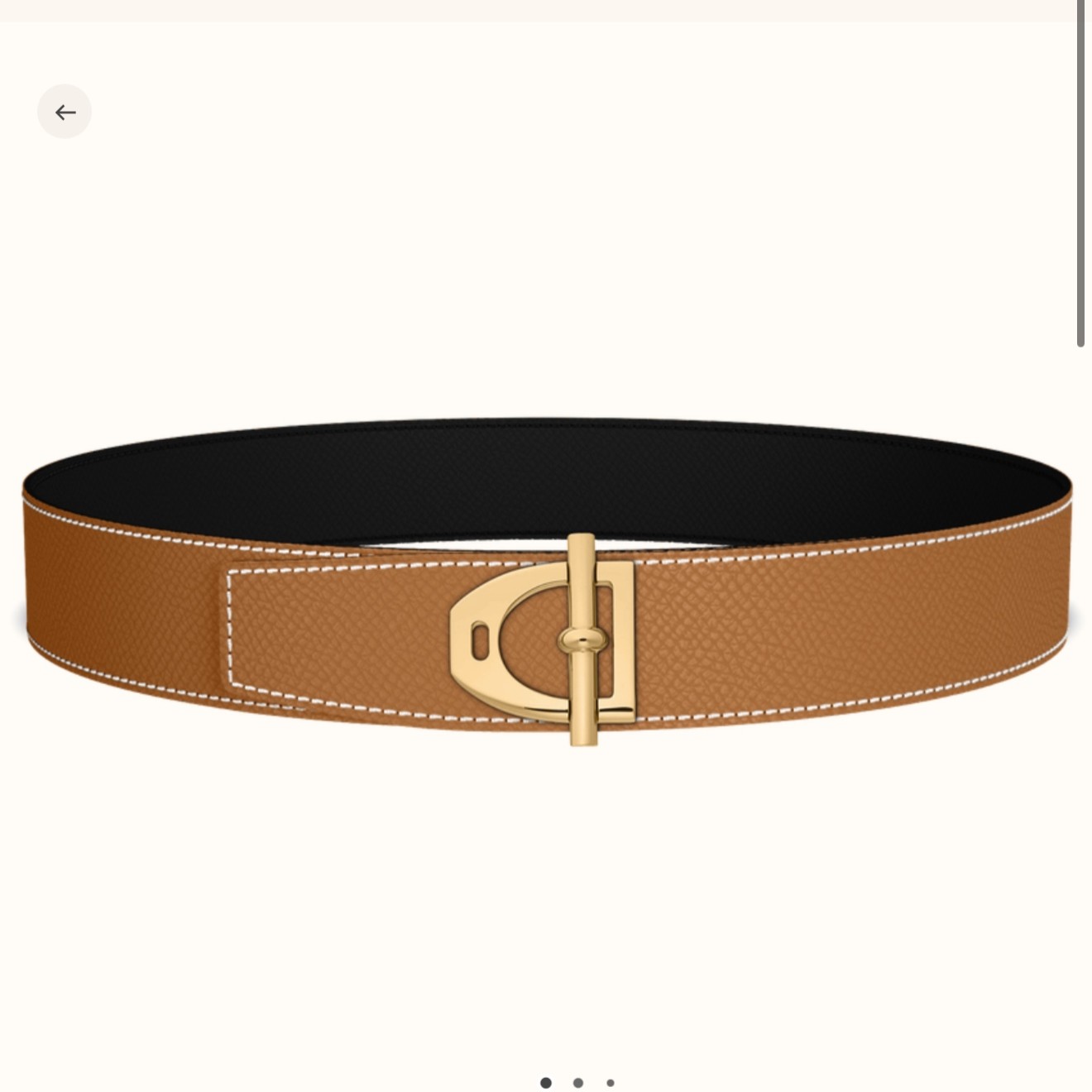 Hermes-페르마브라스 - 남성 벨트 38mm