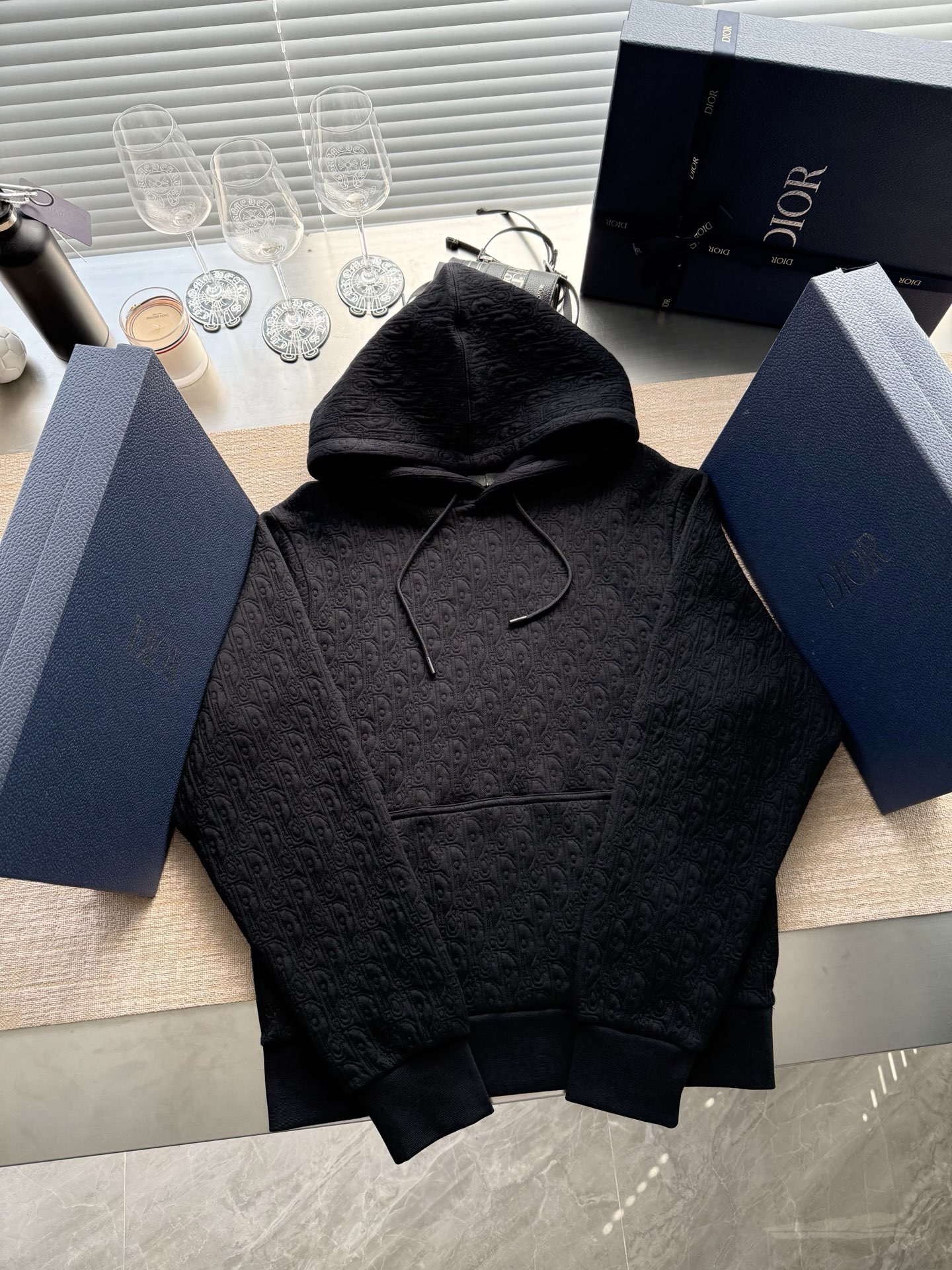 Dior Oblique 후드 스웨트셔츠