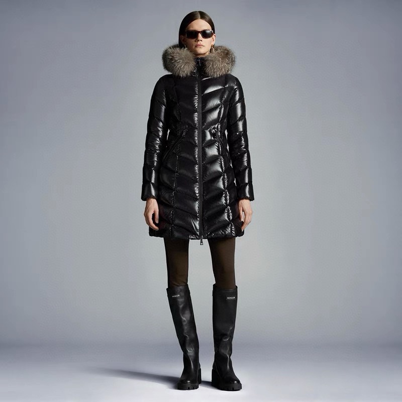 몽클레어 풀마루스 슬림핏 퍼 후드 미들랭스 다운 재킷