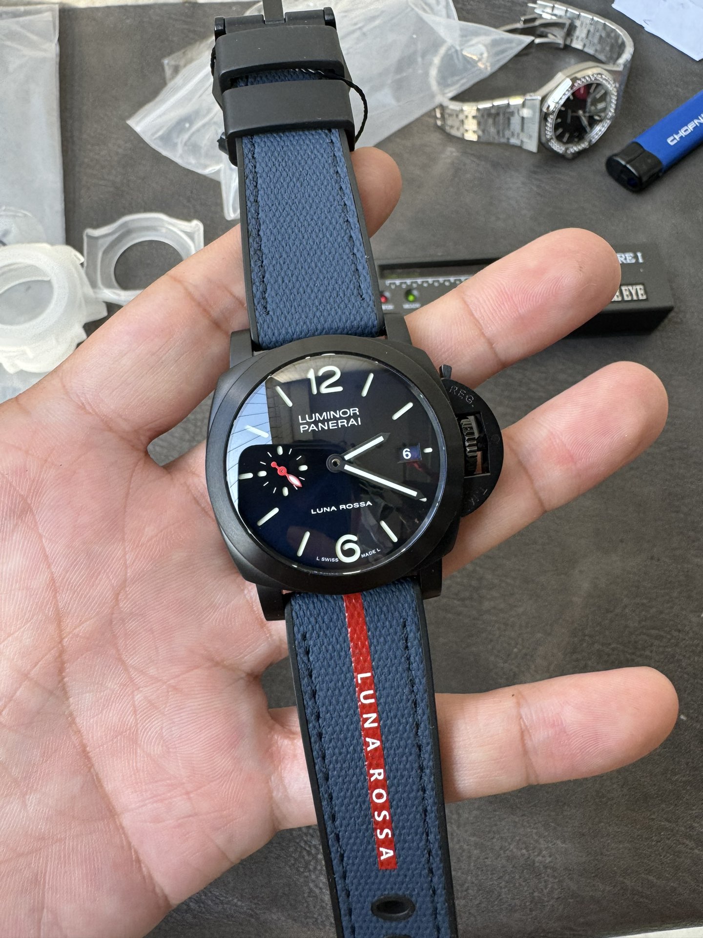 VS l P9000 l 44mm l 파네라이 PAM1408 티타늄 케이스 한정 기간 할인