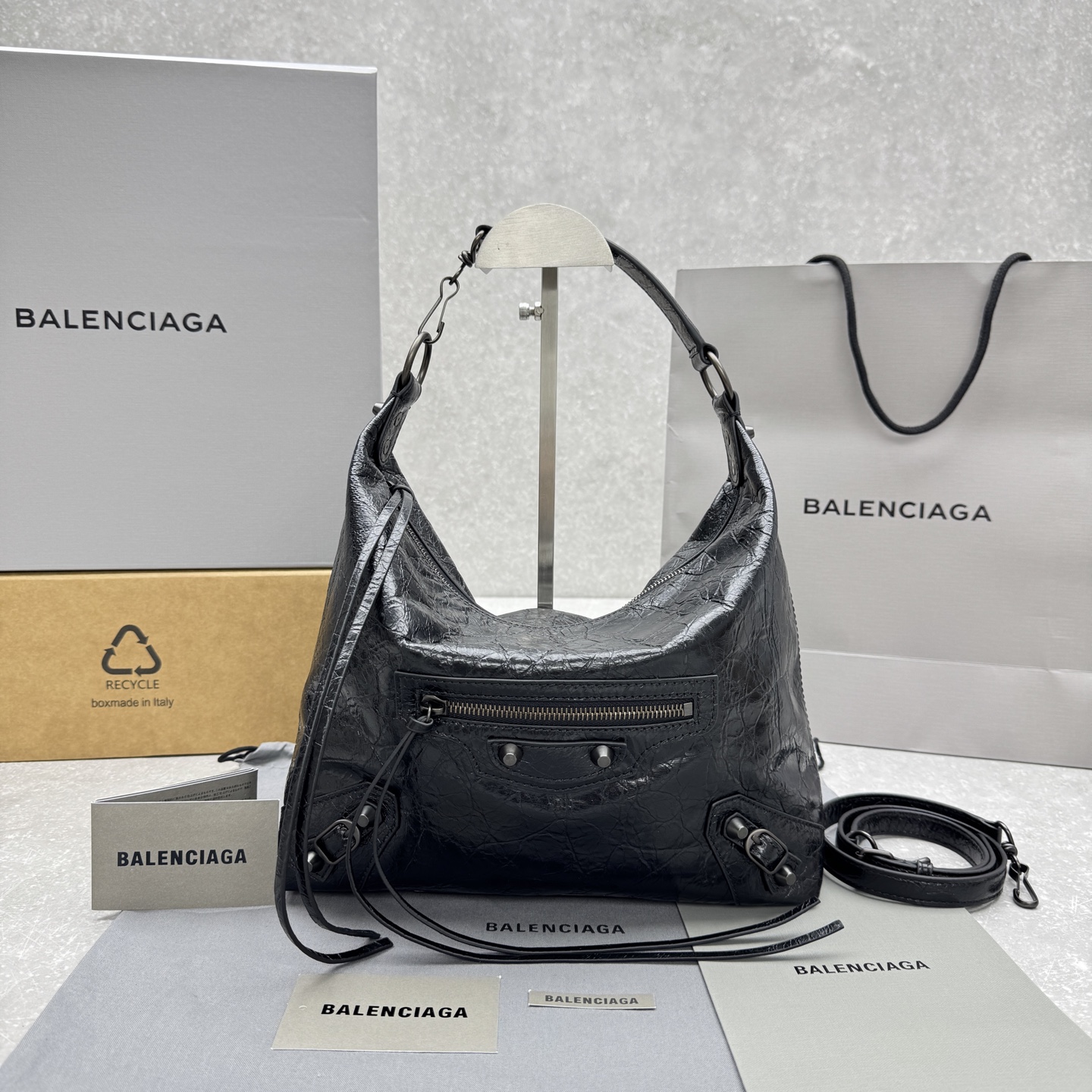 Balenciaga Le City 호보 백 28×10×27cm