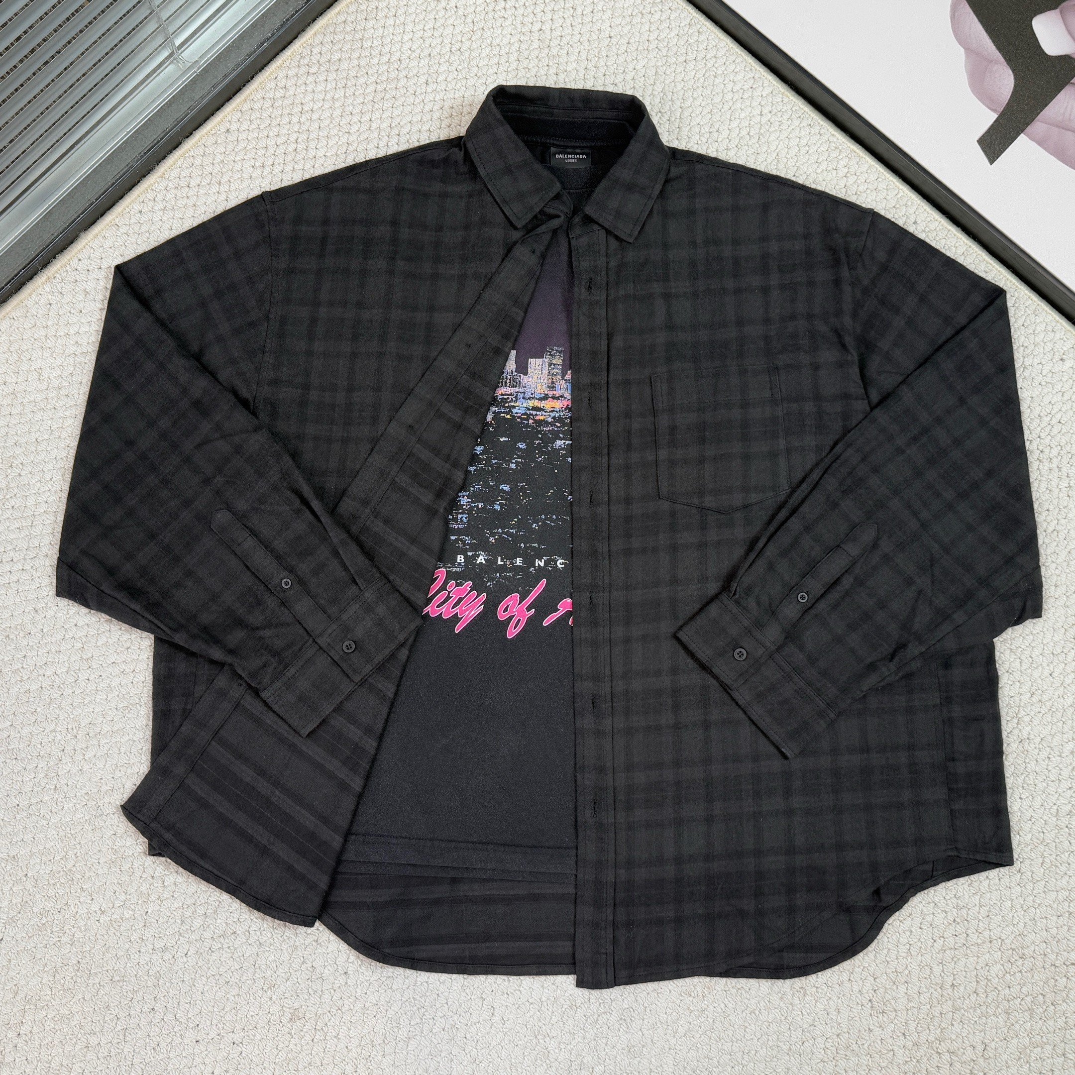 발렌시아가(BALENCIAGA) 발렌시아가 그레이 셔츠