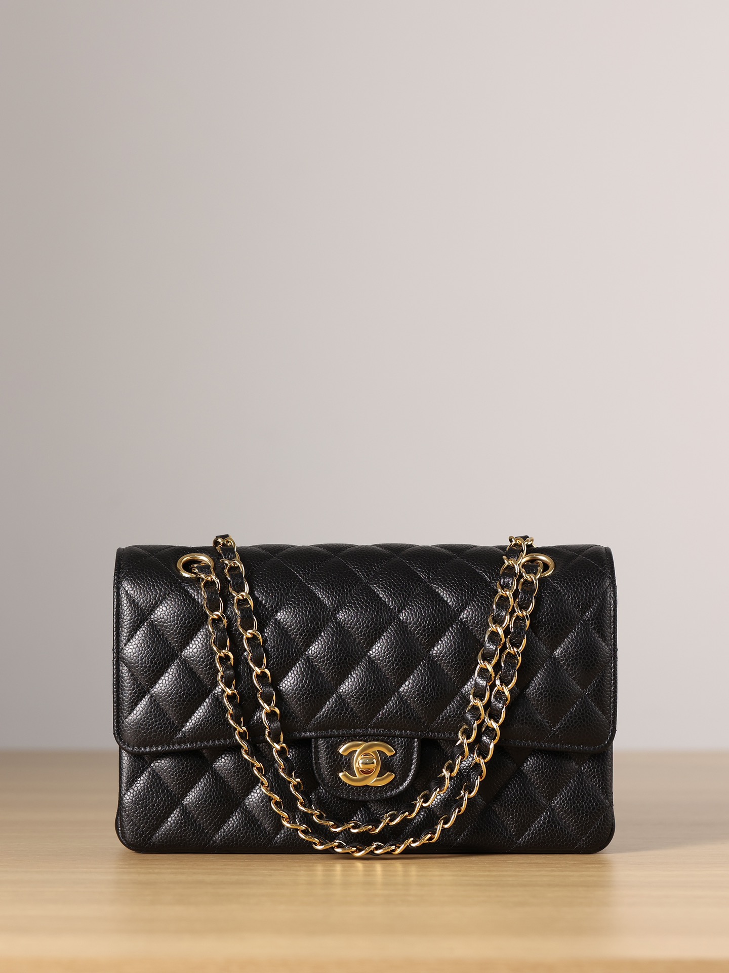 샤❤넬 클래식 캐비어 플랩백 미디움 25.5cm