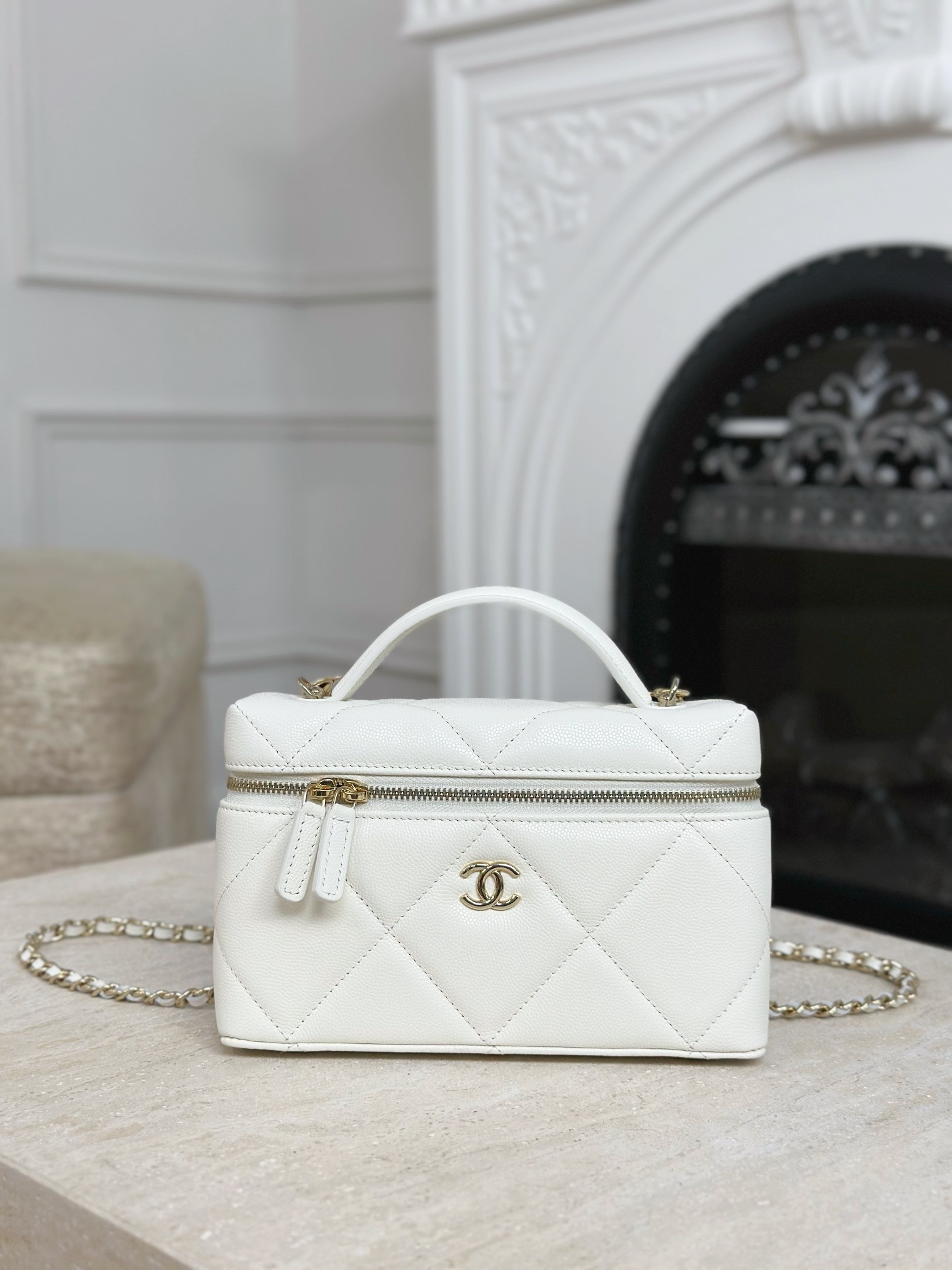 샤❤넬 체인 코스메틱 케이스 AP4936 17*19.5*5cm