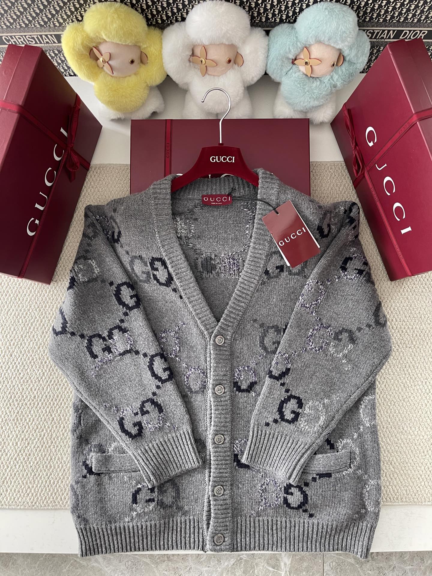 GG 인타르시아 울 가디건