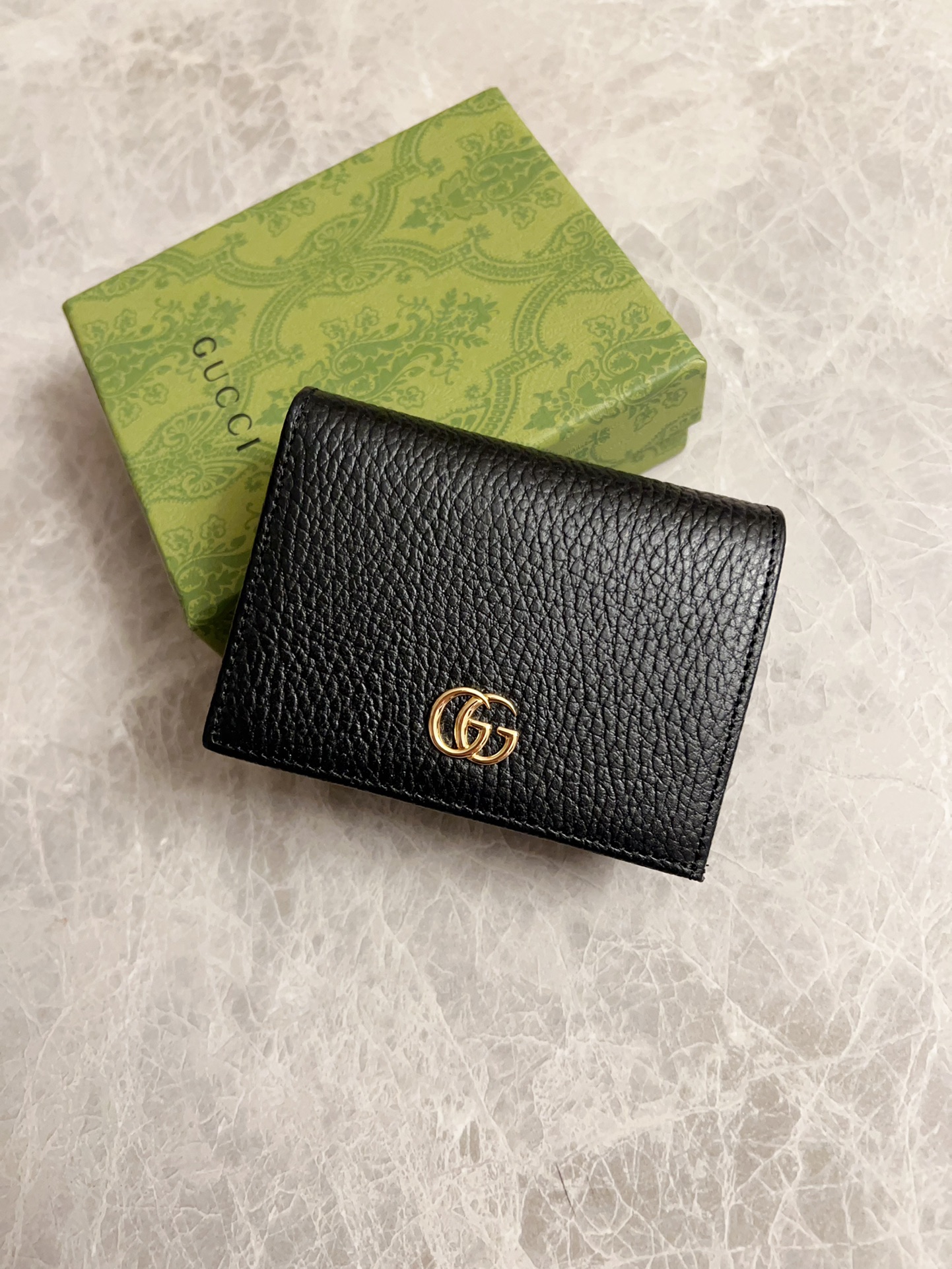 GG 마몽 구찌 레더 카드 지갑
