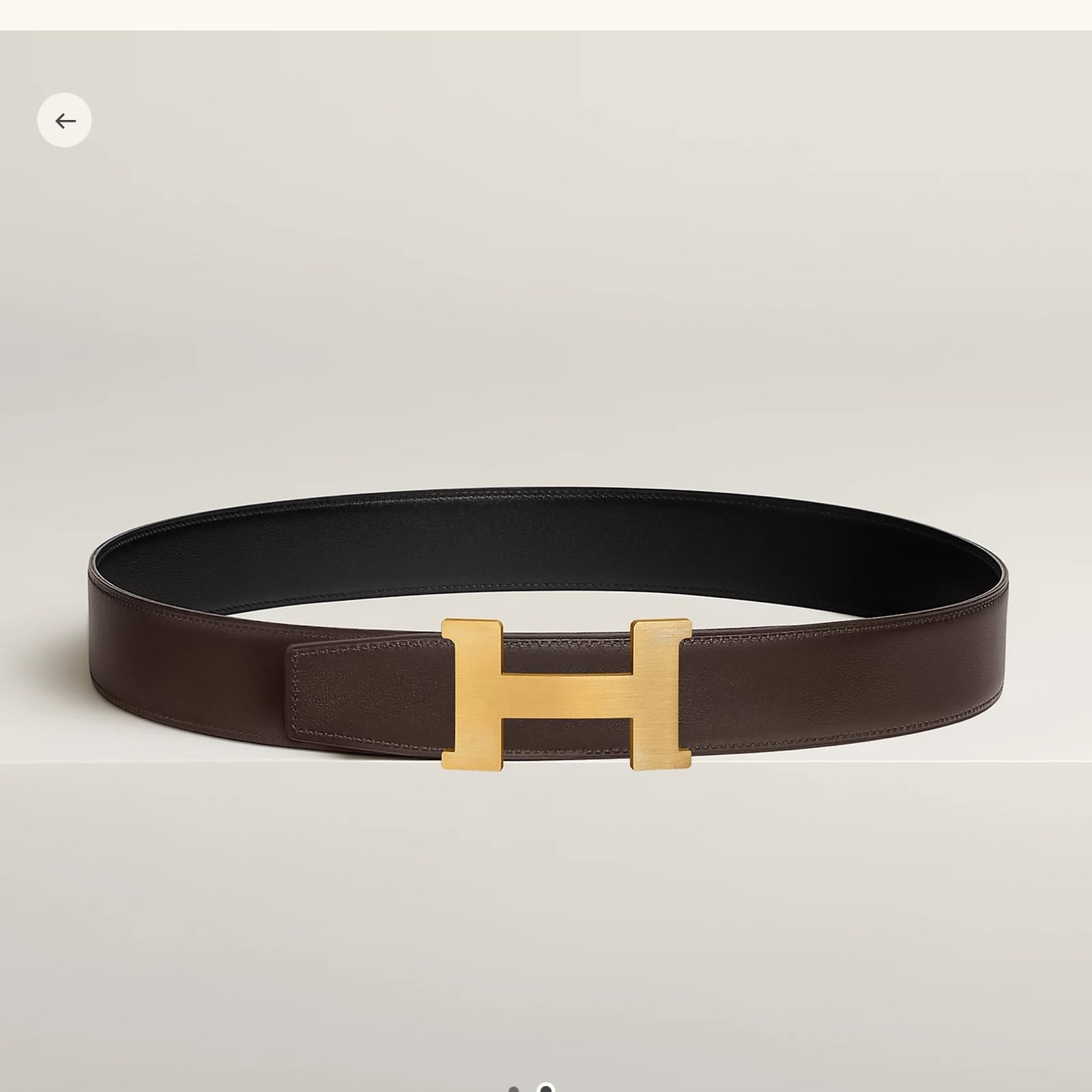 Constance 벨트 버클 & 리버서블 가죽 스트랩 38mm