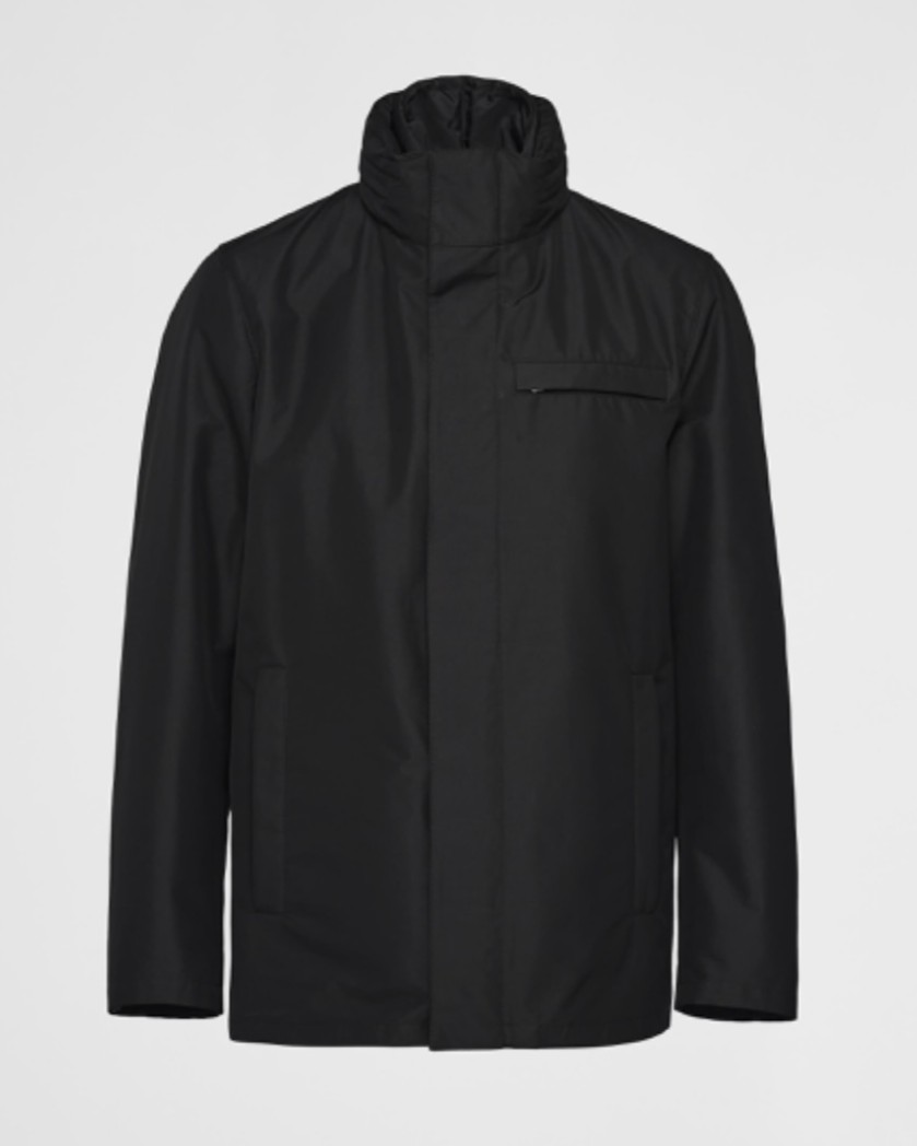 Technical fabric blouson jacket   2 IN  1