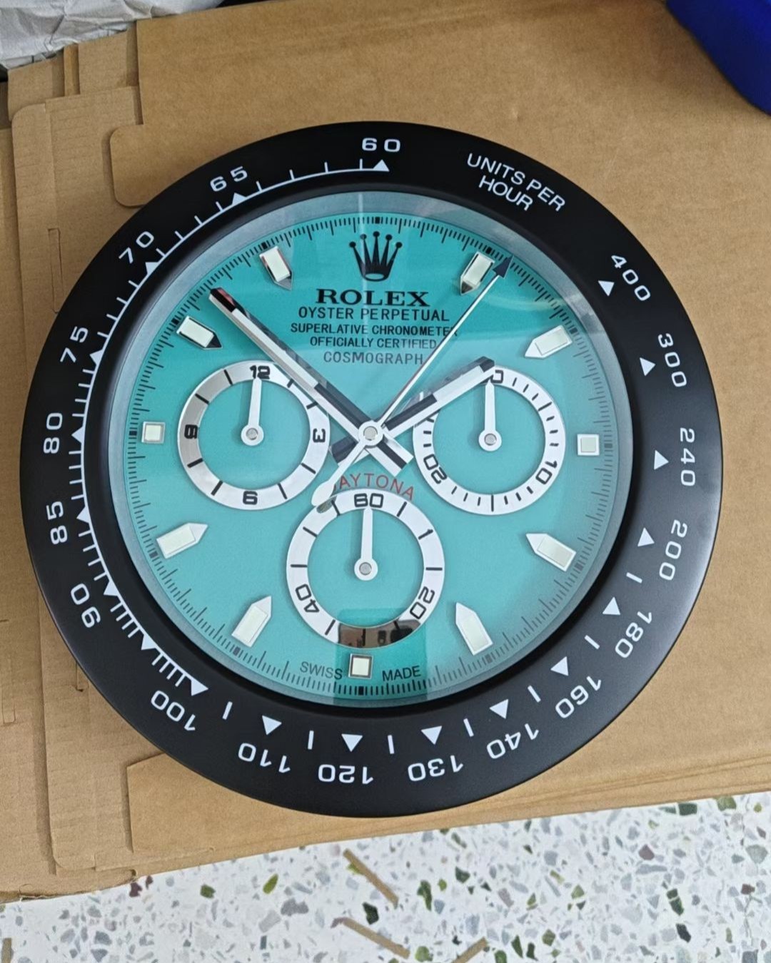 롤렉스 데이토나 벽시계 35cm