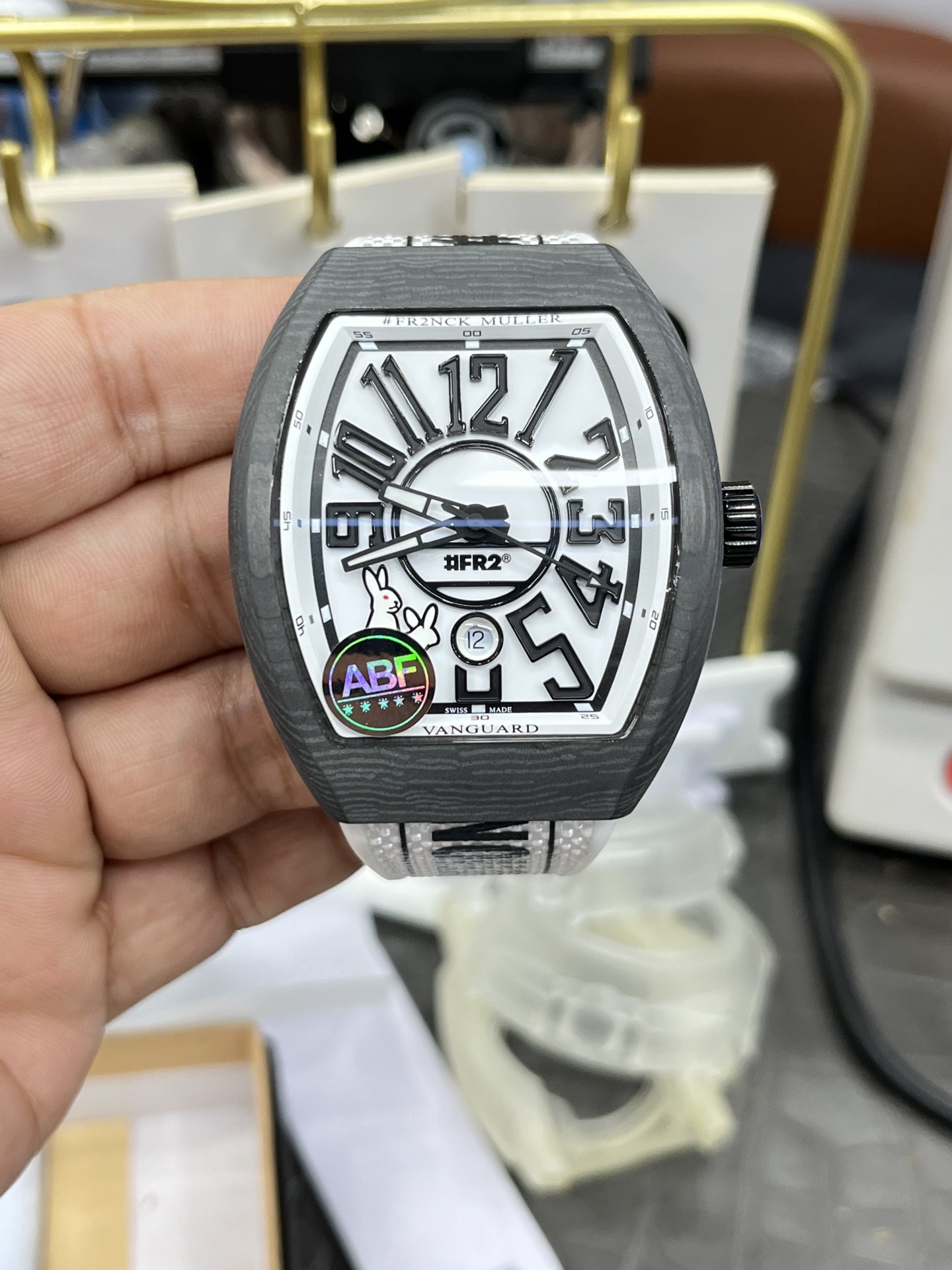 FM l 9015 l 45mm l  Franck Muller Vanguard V41SCDT FR2 GFGRNR NR